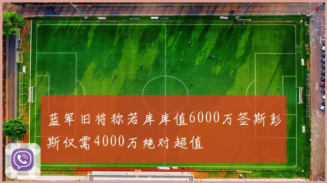 蓝军旧将称若库库值6000万签斯彭斯仅需4000万绝对超值